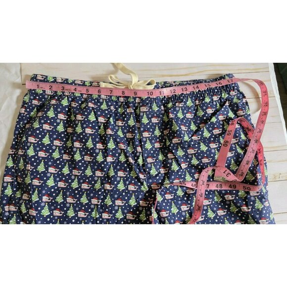 Vineyard Vines Pajama Pants Santa Whale Print Lounge Pants Mens Large 34wx30L - Picture 7 of 9